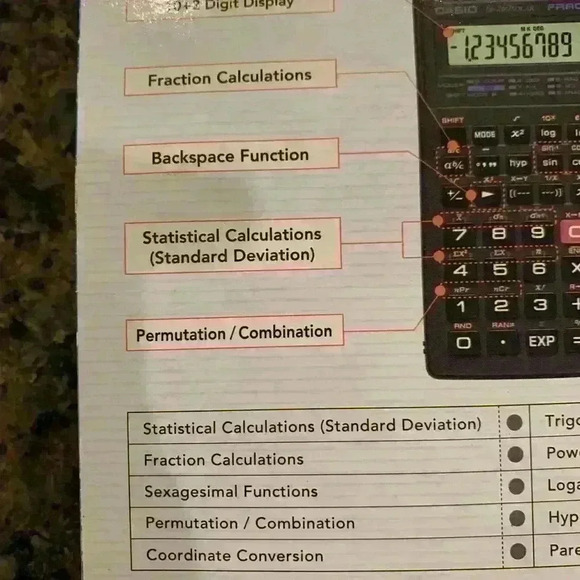 New Casio Fx-260 Solar Scientific Calculator - Picture 5 of 8